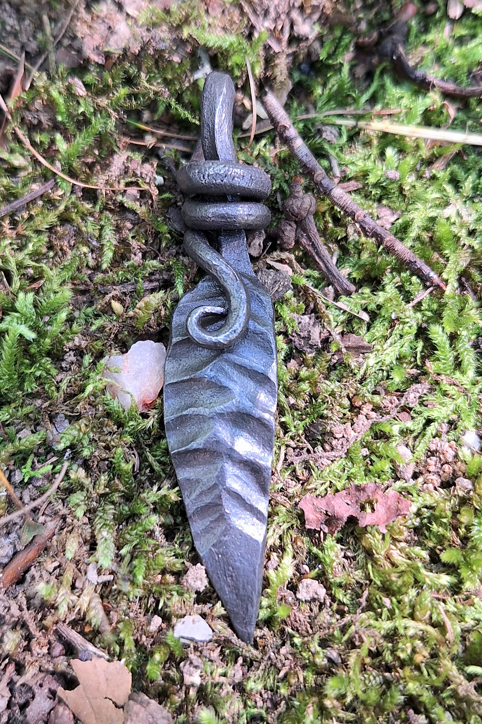 Forged pendant by Patrick Hendren